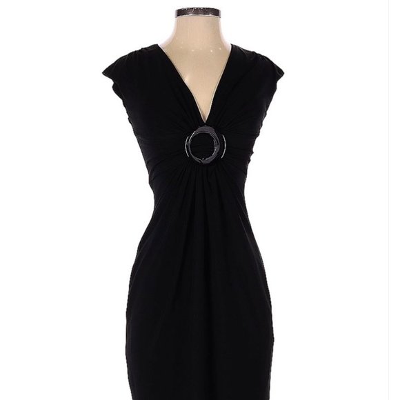 Cache Dresses & Skirts - 🎉HP🎉 Cache Black Knee Length Cocktail Dress